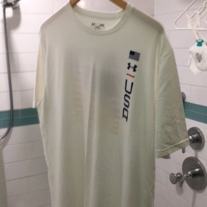 Under armour United States white tee